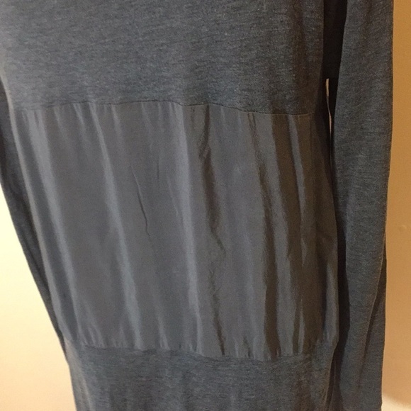 Eileen Fisher Asymmetrical Silk Tunic Sz M Gray - Picture 5 of 8
